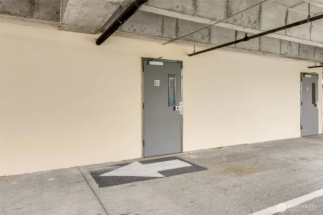 a view of front door of house