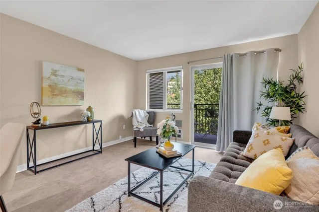 a kitchen with a sink and a refrigerator