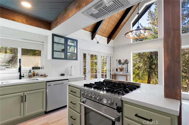 a bathroom with a shower and a toilet