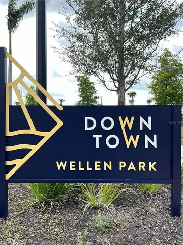 a view of a sign board