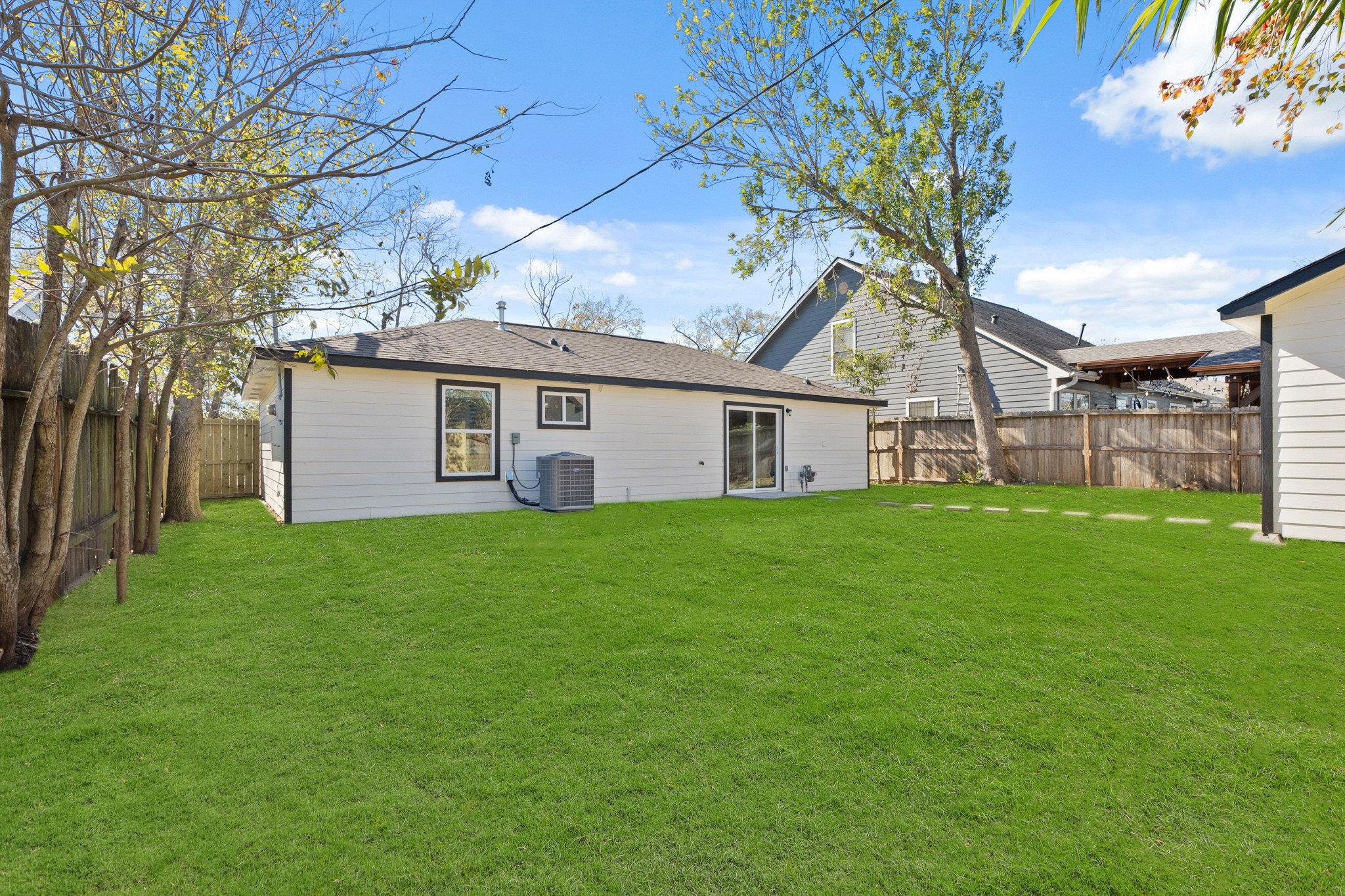 5123 Ridgeway Drive Houston, TX 77033 - Photo 16 of 21 Welcome to your new backyard! Check out all of that wonderful green space for the kids and pets to run around in.