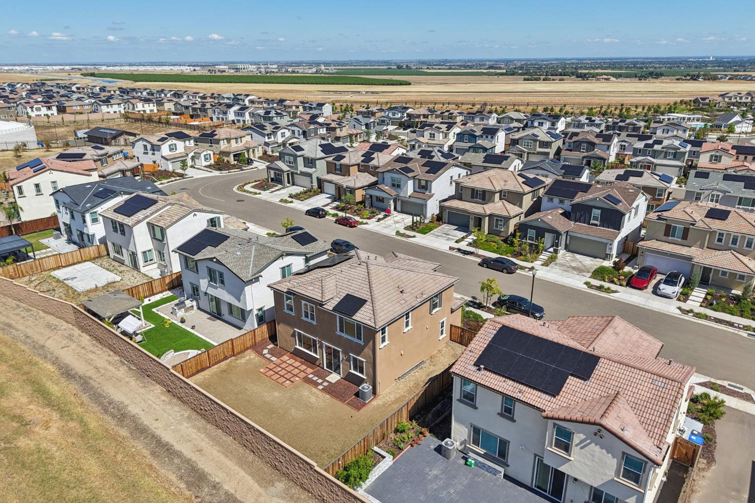 3946 Needham Street Tracy, CA 95377 - Photo 34 of 40 an aerial view of a residential houses with city view
