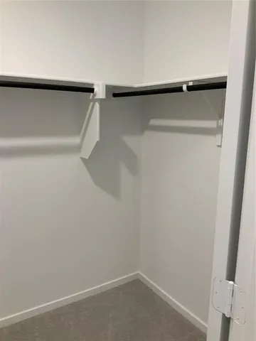 a close view of closet