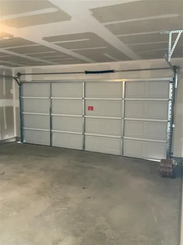 a view of a room with storage