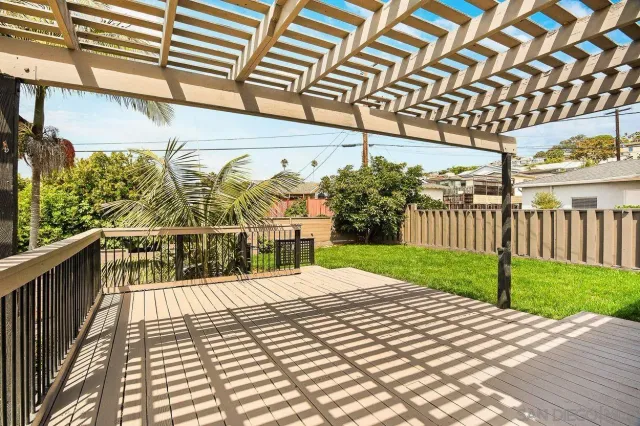 a view of a house with a patio