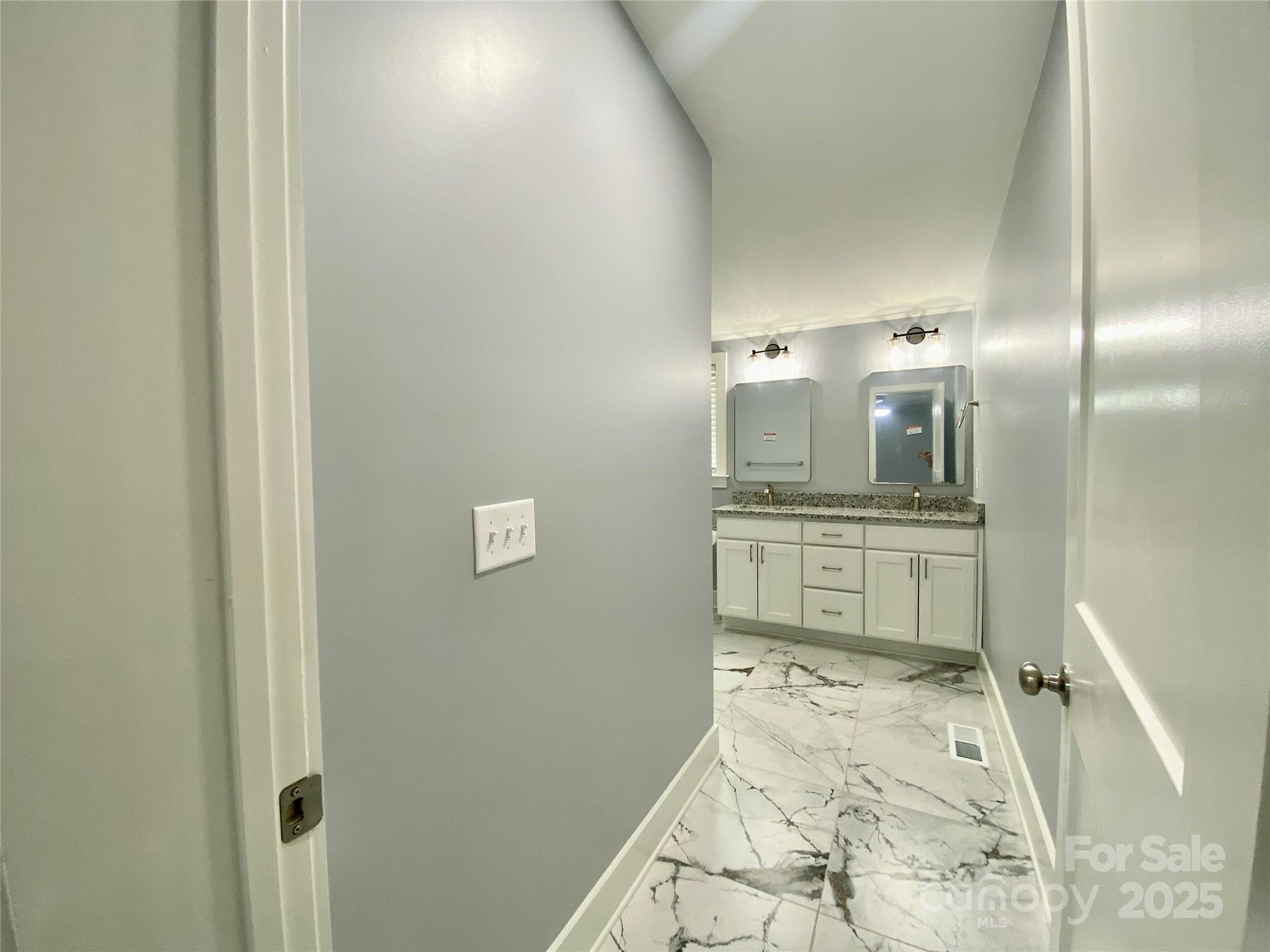 109 Bee Tree Lane Salisbury, NC 28144 - Photo 20 of 39 a bathroom with a granite countertop sink mirror and shower