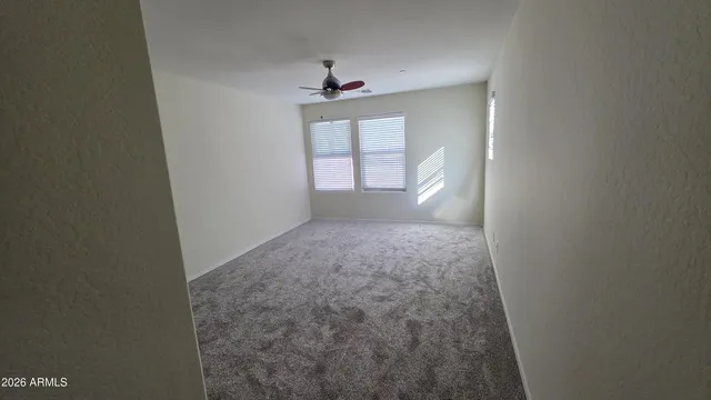 view of empty room with window