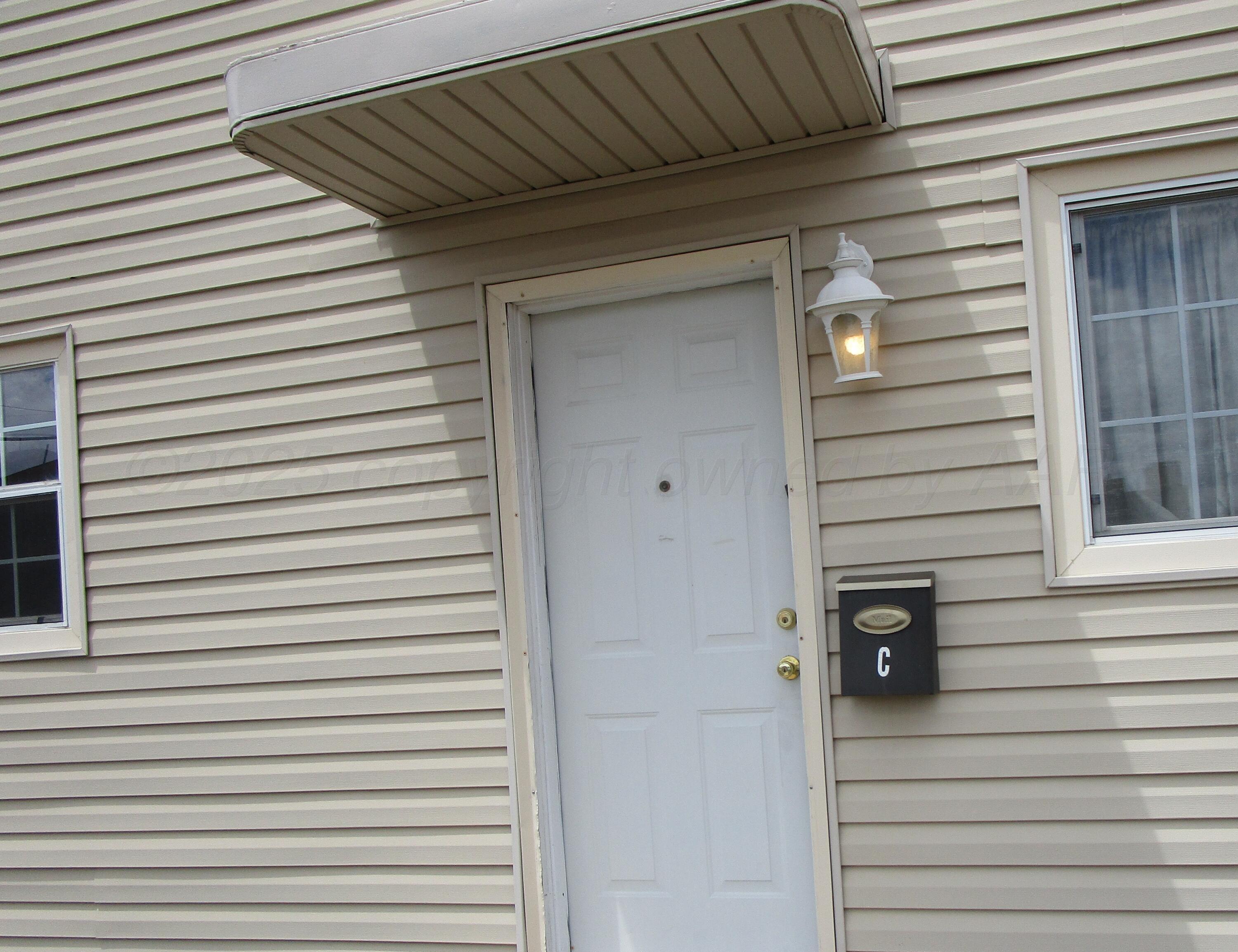 a view of front door