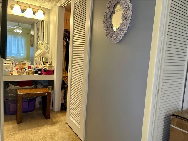 a room with a table and a chair