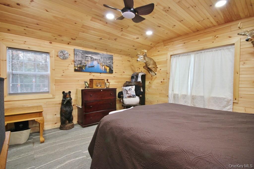 703 Dahlia Road Livingston Manor, NY 12758 - Photo 22 of 44 a bed room with a bed and a television