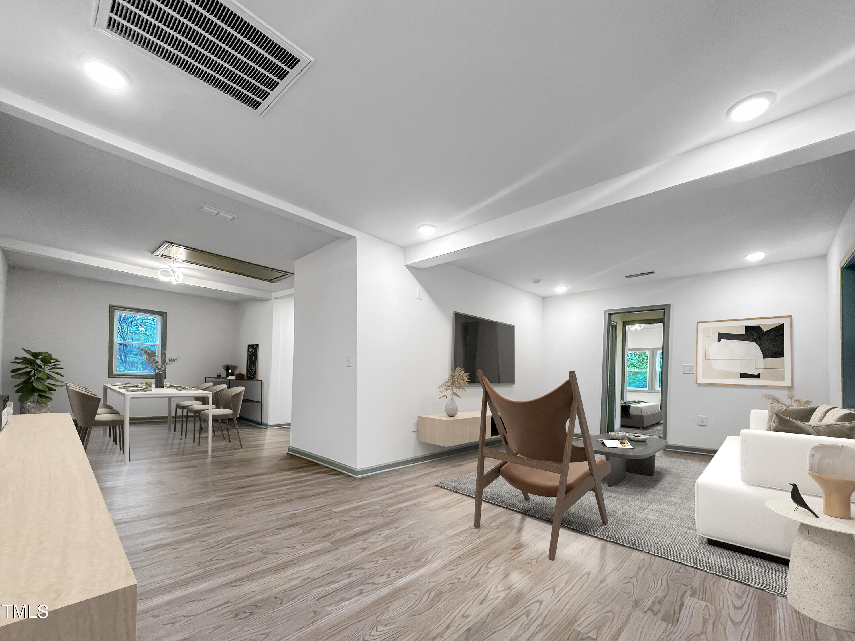 161 Degraffenreid Road Carthage, NC 28327 - Photo 13 of 36 STAGE_-_LIVING_ROOM_&_DINING