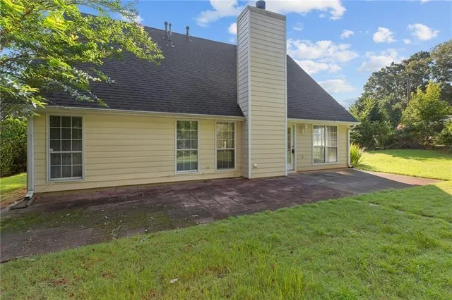 a view of outdoor space and yard