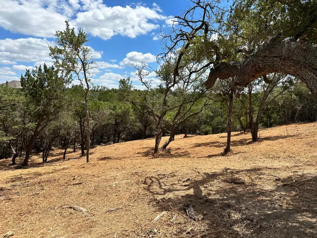 a view of snow on a field
