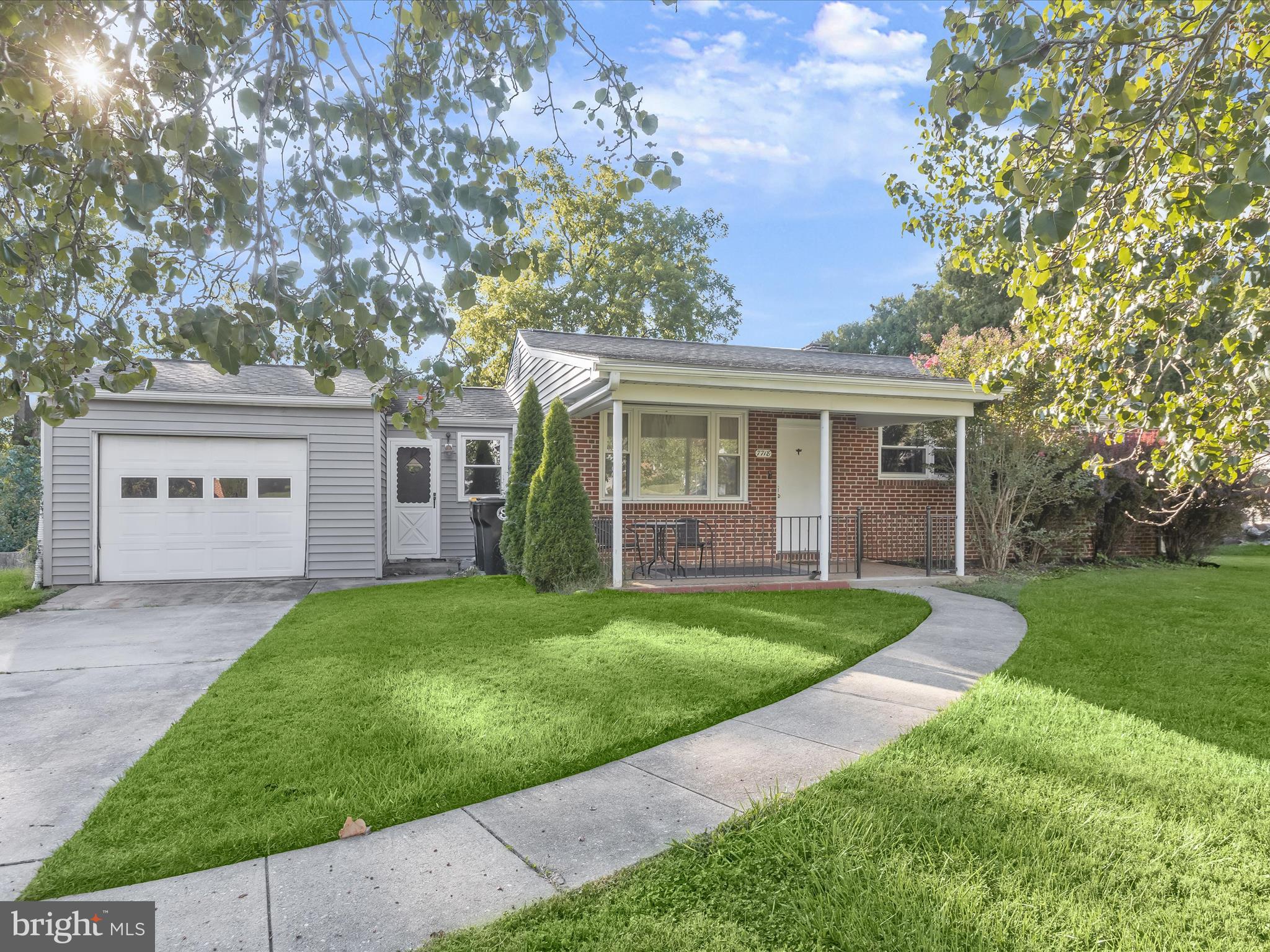 Front Walk & Covered Porch