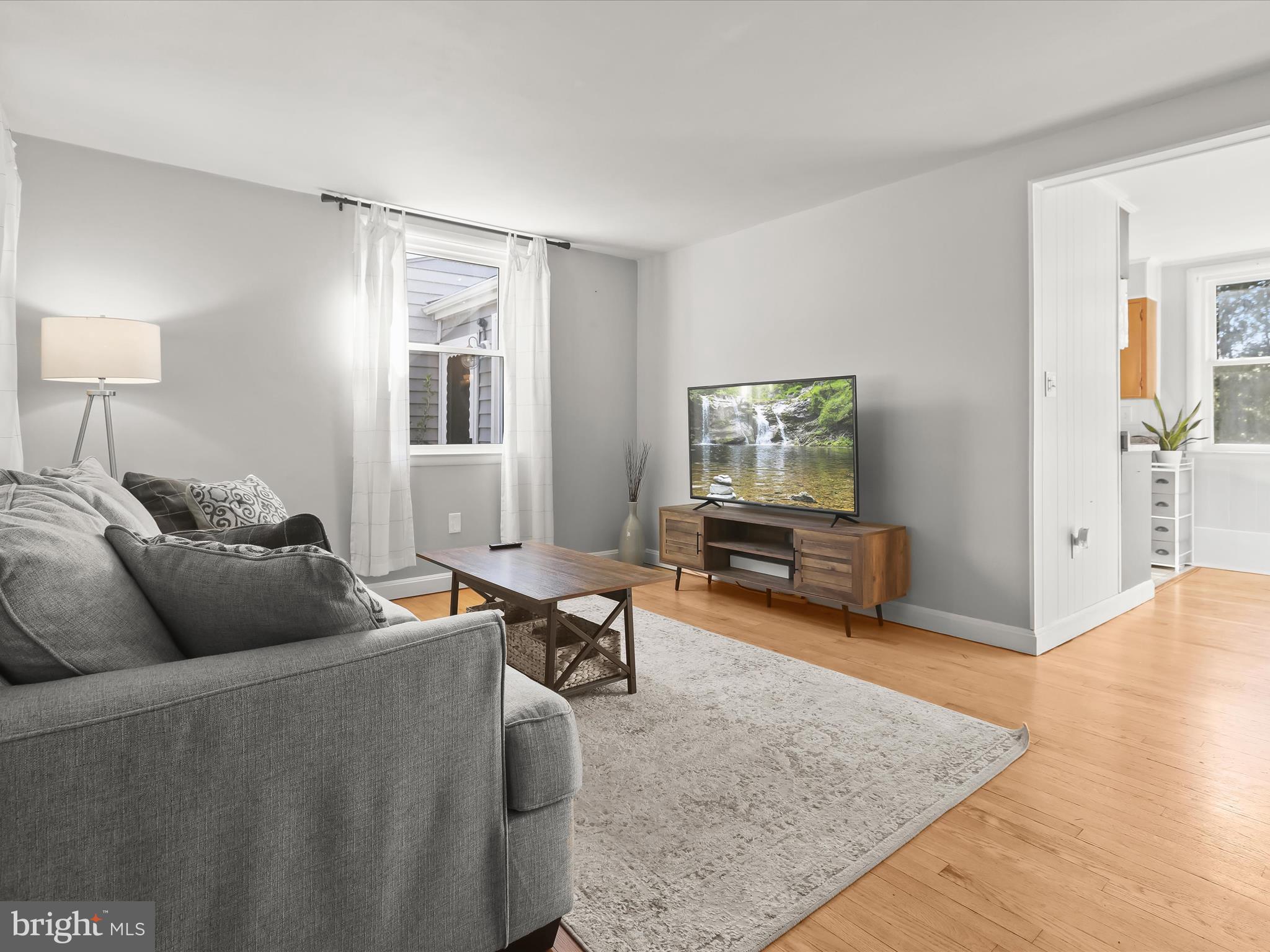 Living Room & Hardwood Floors
