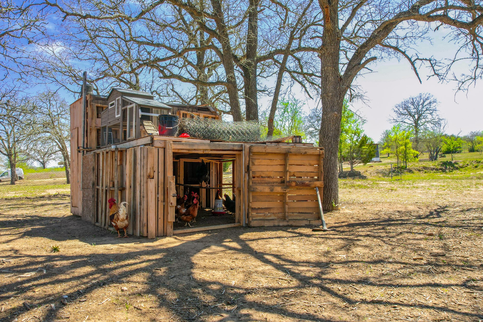 6739 Taylorsville Road Dale, TX 78616 - Photo 26 of 37 a view of a couches in the patio next to a yard