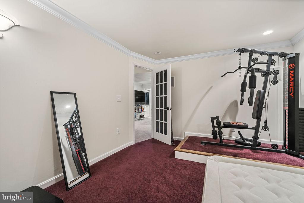 9803 Bald Hill Road Bowie, MD 20721 - Photo 48 of 55 a view of a room with gym equipment