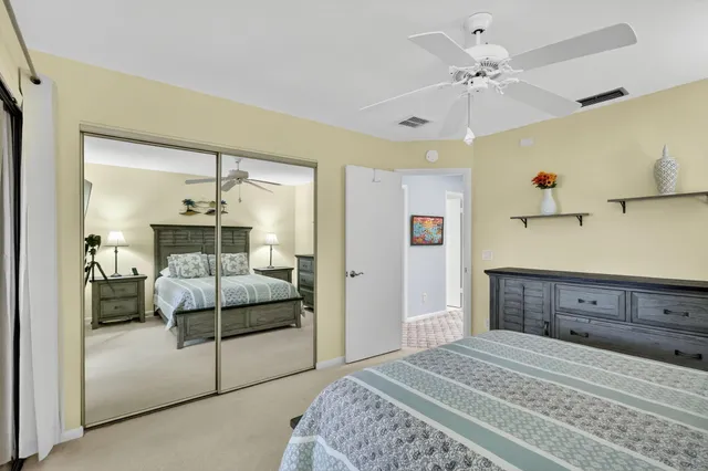 a view of a lake with a city