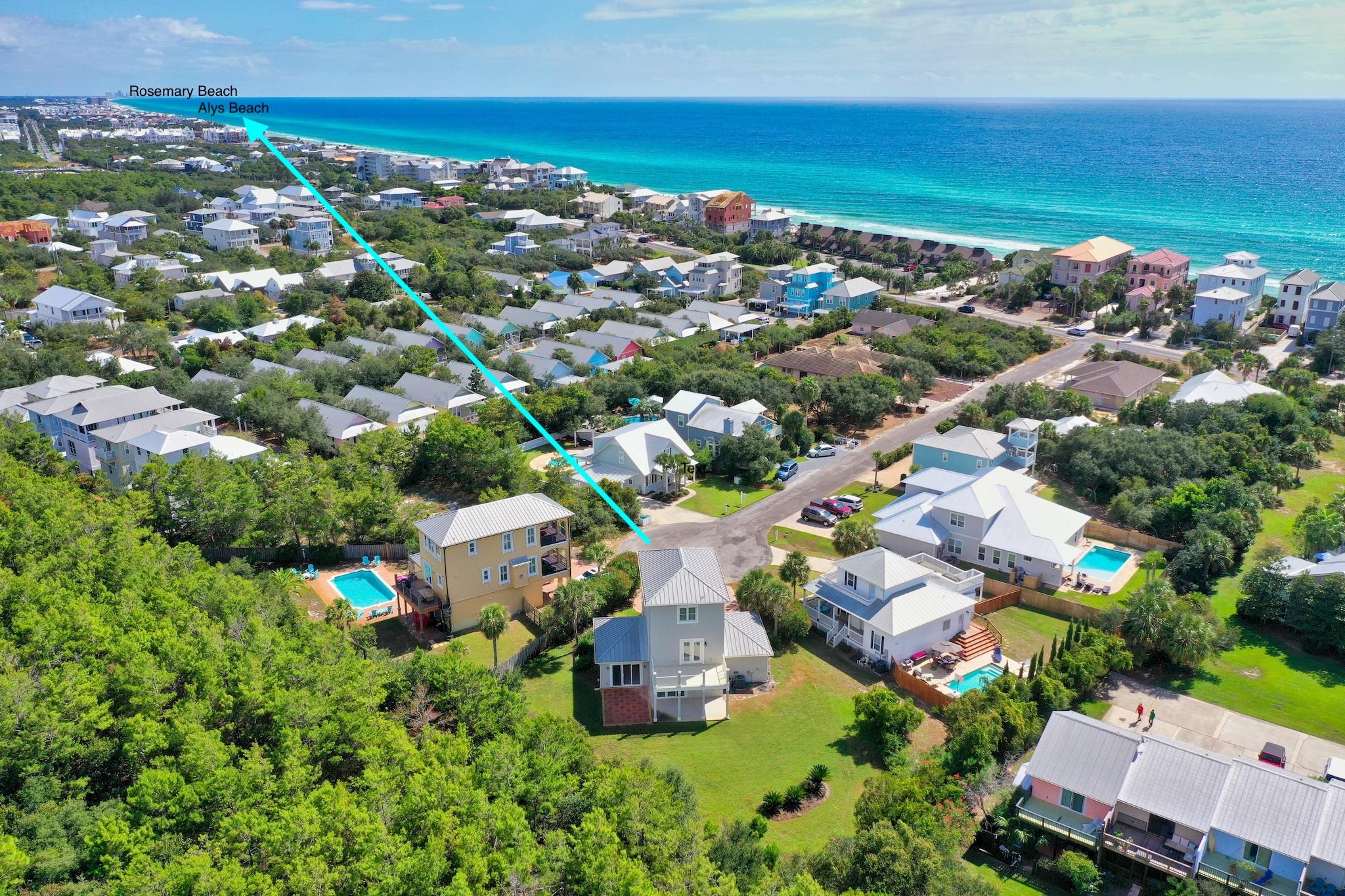 103 Pelican Glide Lane Inlet Beach, FL 32461 - Photo 4 of 47 an aerial view of multiple house