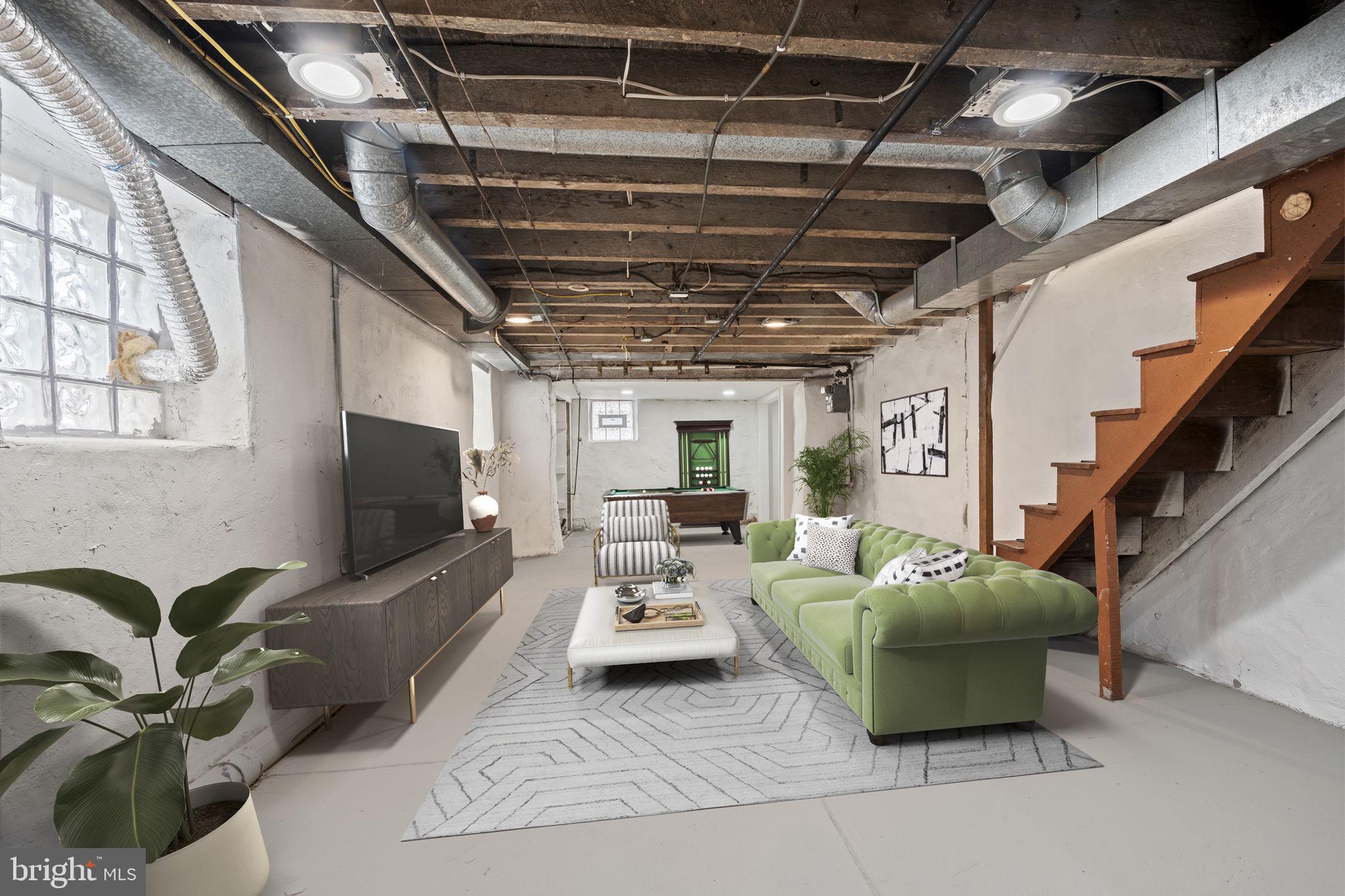 4466 North 3rd Street Philadelphia, PA 19140 - Photo 24 of 28 a living room with furniture and a flat screen tv