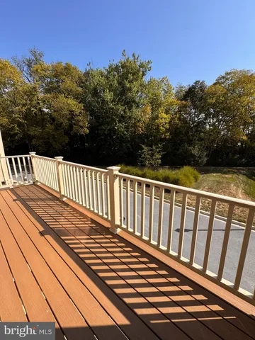 a view of wooden deck
