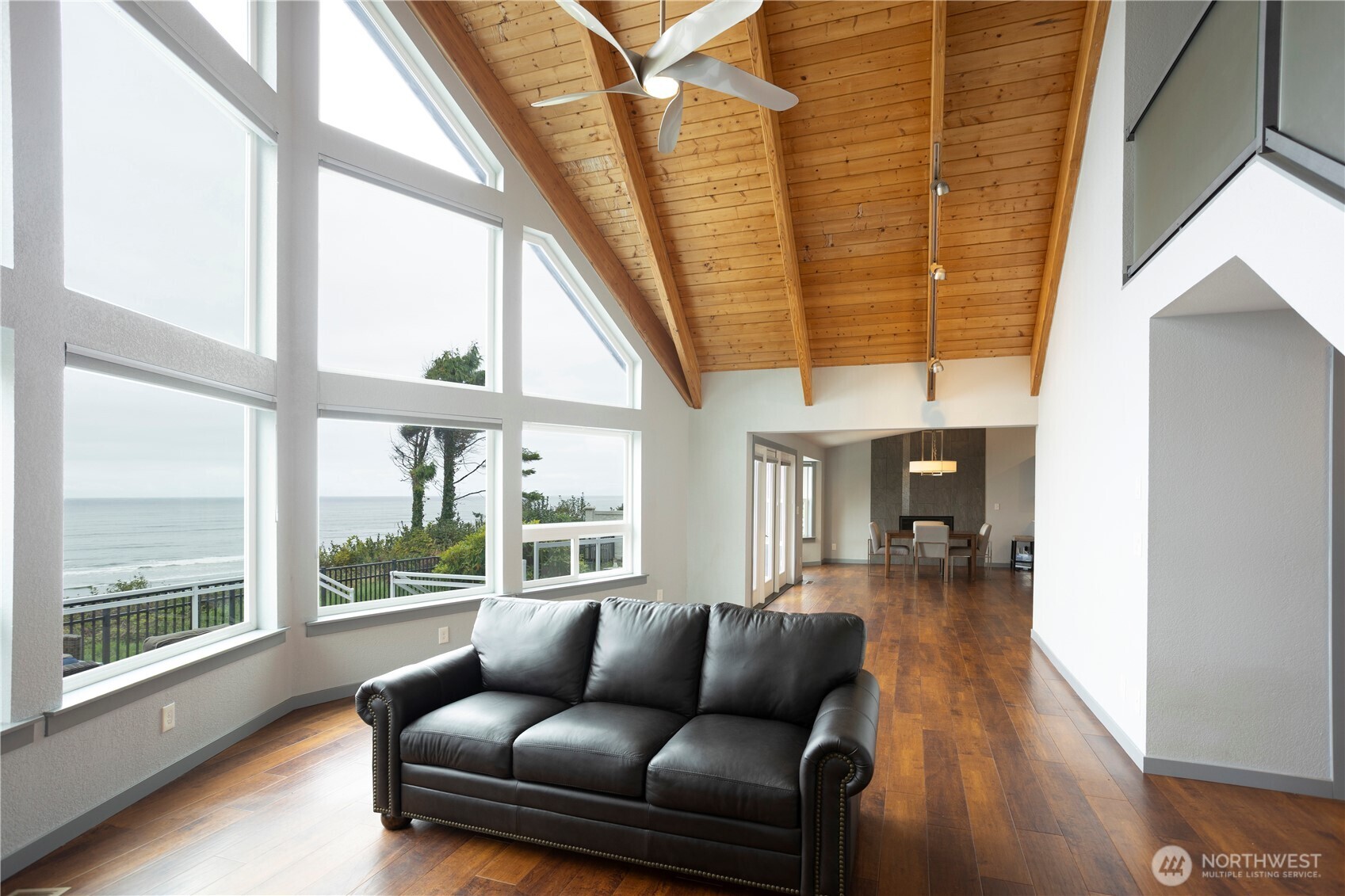 4631 Highway 109 Moclips, WA 98562 - Photo 13 of 35 a living room with furniture and a large window