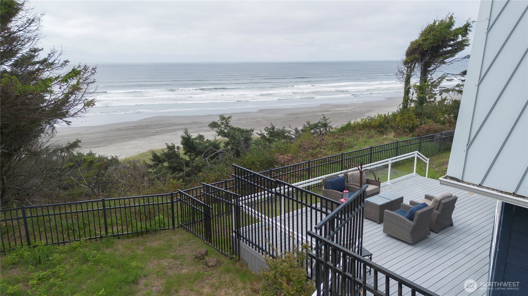 4631 Highway 109 Moclips, WA 98562 - Photo 26 of 35 a view of a balcony with ocean view
