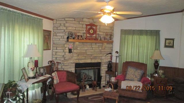 Gas Fireplace in the COZY Den!