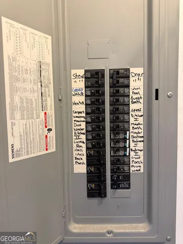 a close up of a mirror