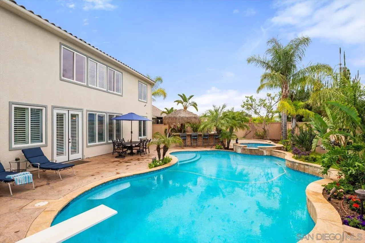 565 Hidden Trails Road Escondido, CA 92027 - Photo 10 of 52 a view of a house with swimming pool and sitting area