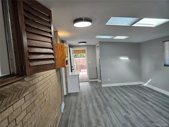 wooden floor in an empty room