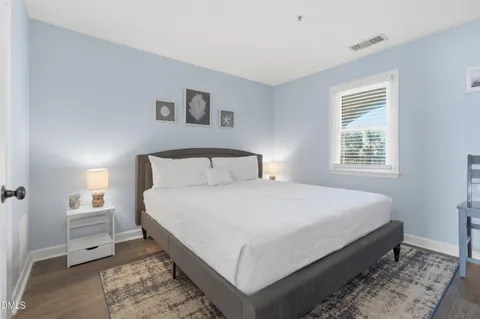 a view of a balcony with furniture