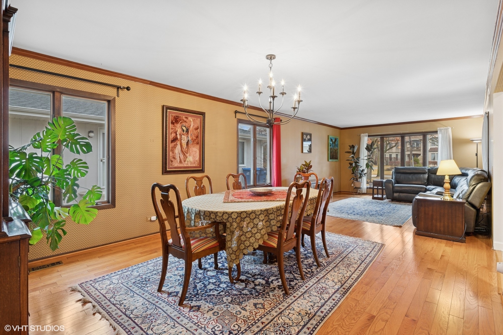 2845 Keystone Road Northbrook, IL 60062 - Photo 4 of 28 a view of a dining room with furniture window and wooden floor