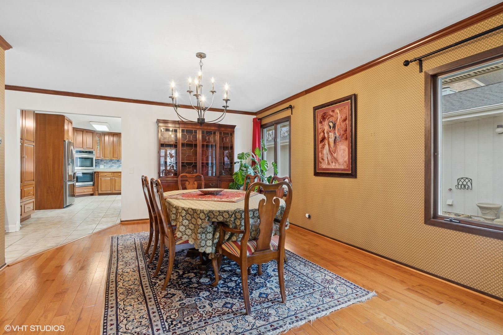 2845 Keystone Road Northbrook, IL 60062 - Photo 5 of 28 a view of a dining room with furniture window and wooden floor