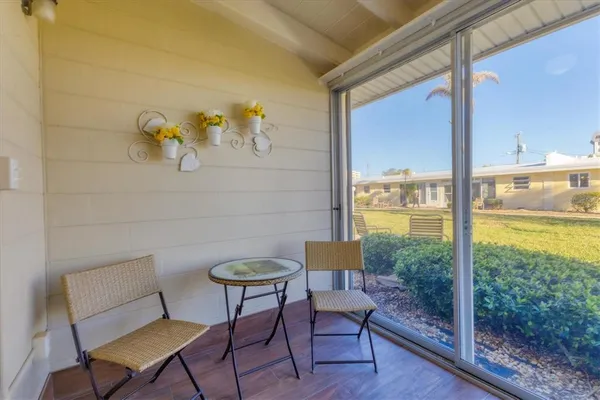 a view of a livingroom with furniture