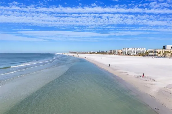 a view of an ocean and beach