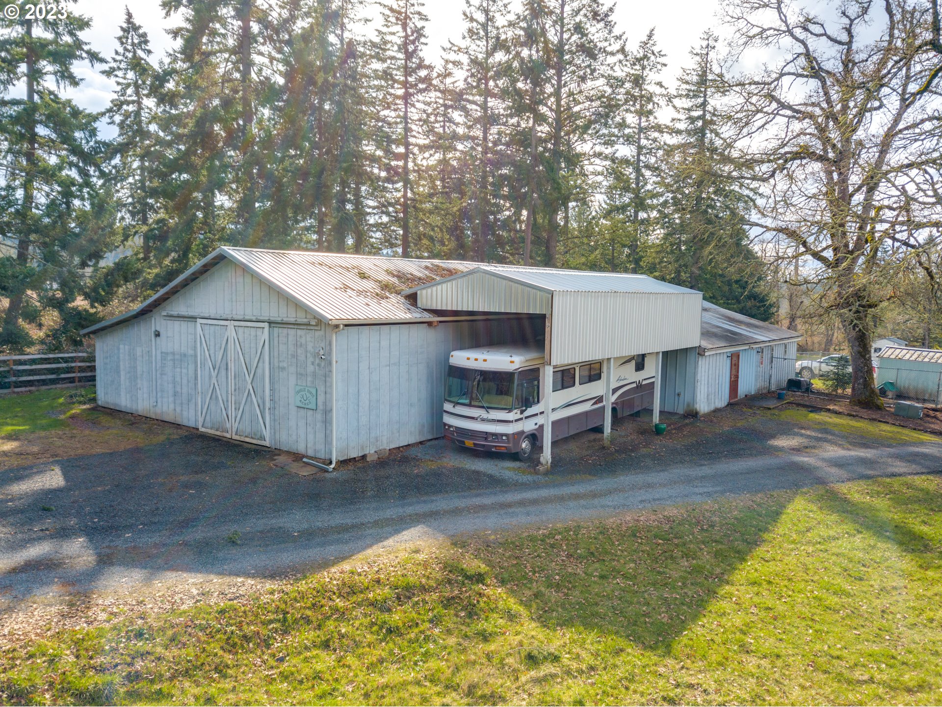 14115 South Leabo Road Molalla, OR 97038 - Photo 30 of 32 a view of a house with pool and chairs