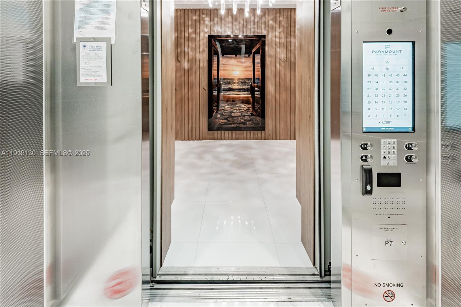 851 Northeast 1st Avenue, Unit 3511 Miami, FL 33132 - Photo 4 of 53 view of wooden door with bathtub