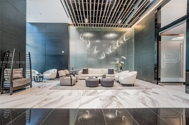 a house with palm trees