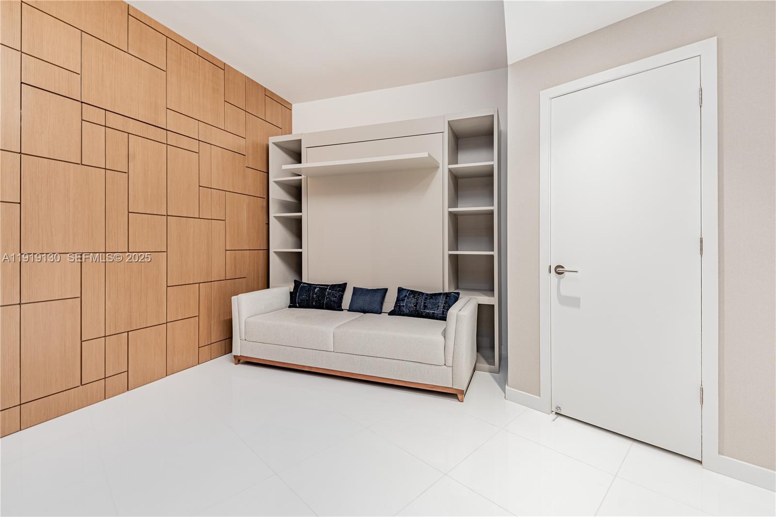 851 Northeast 1st Avenue, Unit 3511 Miami, FL 33132 - Photo 7 of 53 a bedroom with a bed and a shower