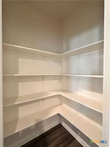 a view of backyard with green space