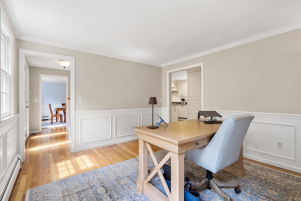 28 Charles Road Groton, MA 01450 - Photo 17 of 42 a view of a dining room with furniture and wooden floor