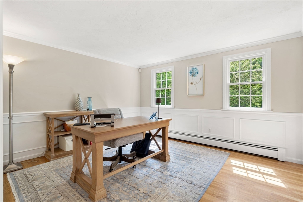 28 Charles Road Groton, MA 01450 - Photo 18 of 42 a view of a workspace with furniture and a window