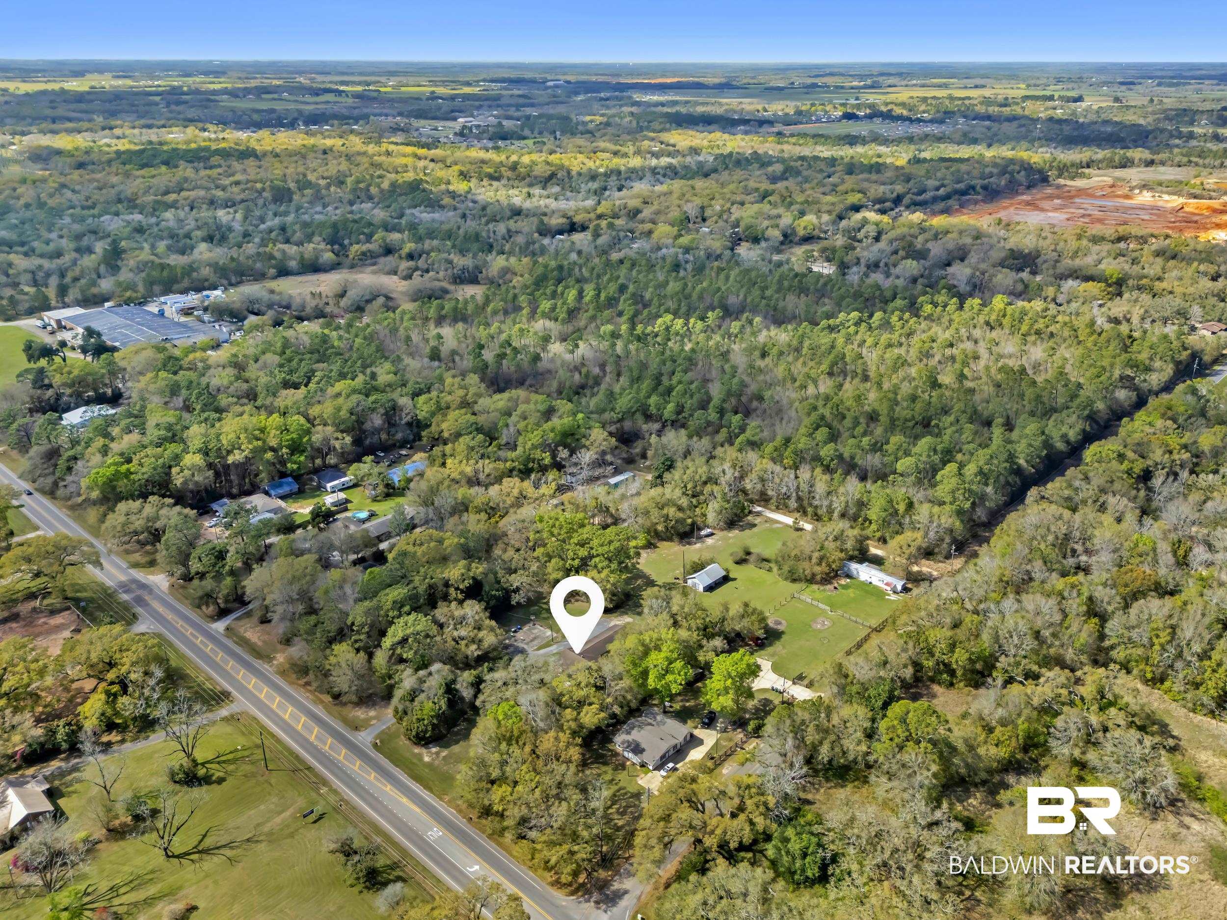 17463 Highway 98 Foley, AL 36535 - Photo 55 of 57 Drone / aerial view of a heavily wooded area