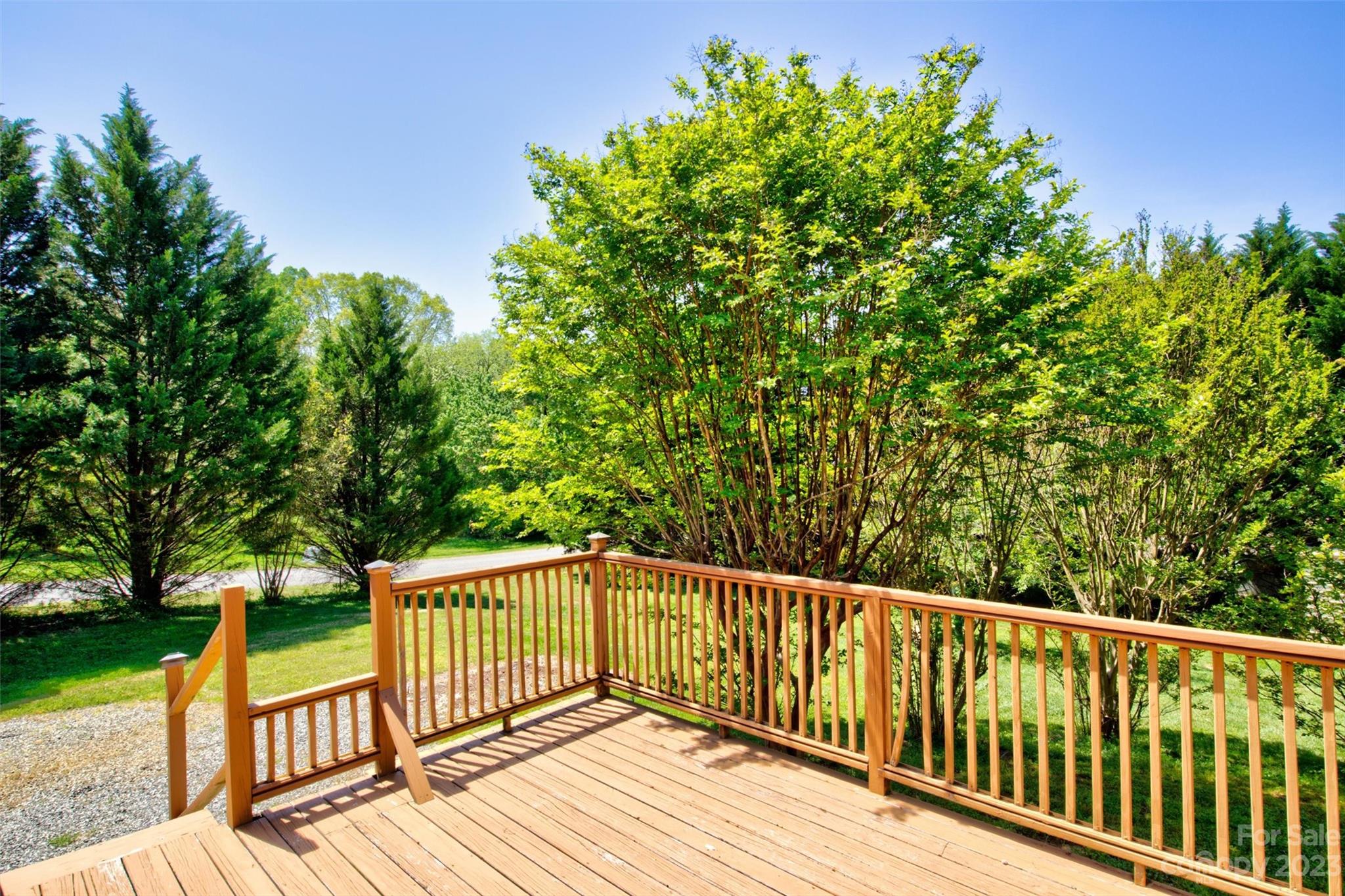 5327 Lee Cline Road Conover, NC 28613 - Photo 32 of 36 a balcony with trees in front of it