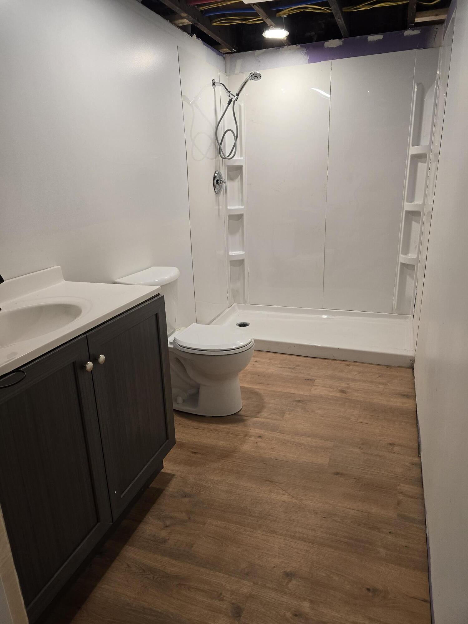 1168 Fillmore Street Gary, IN 46407 - Photo 18 of 22 a bathroom with a sink a toilet and shower