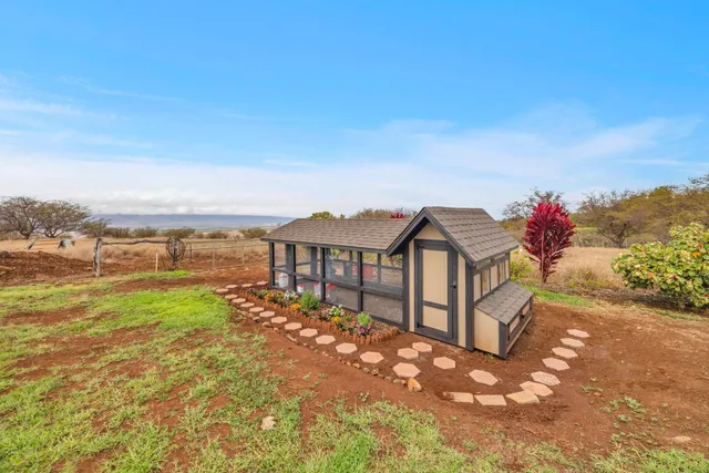 a view of a lake with a mountain in the background