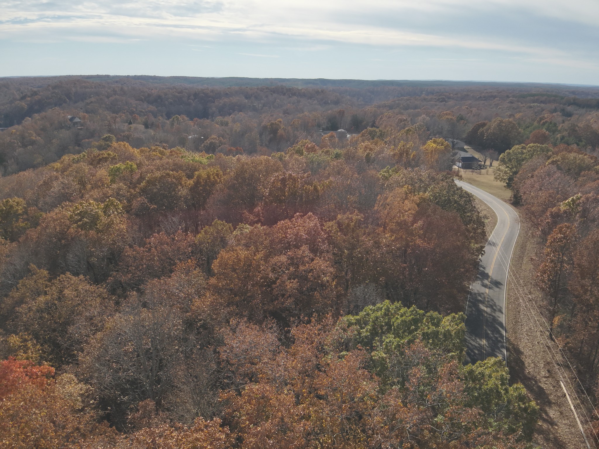 a view of city and mountain