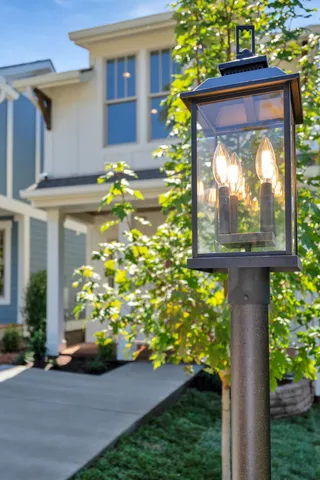 a view of a building with a yard