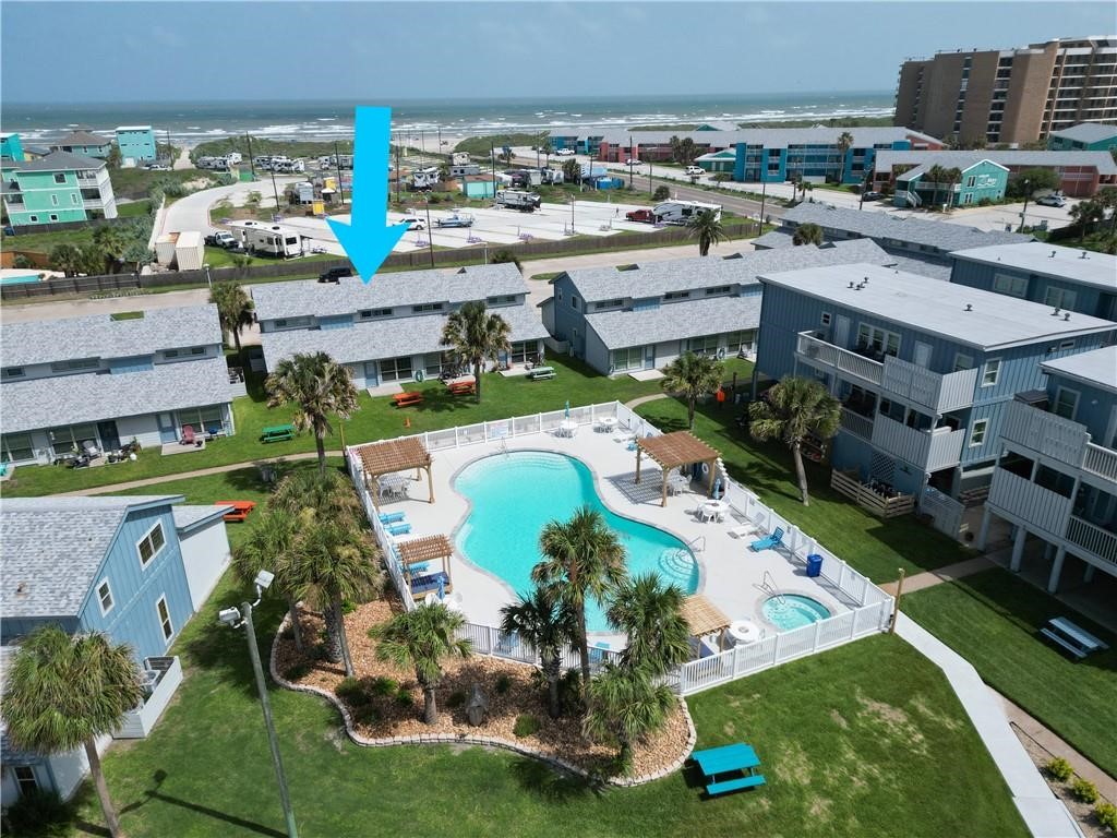 715 Beach Access Road, Unit 1204 Port Aransas, TX 78373 - Photo 20 of 33 an aerial view of a